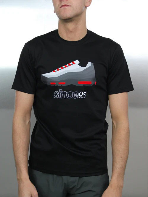 Since 95 Tee single Red, Black